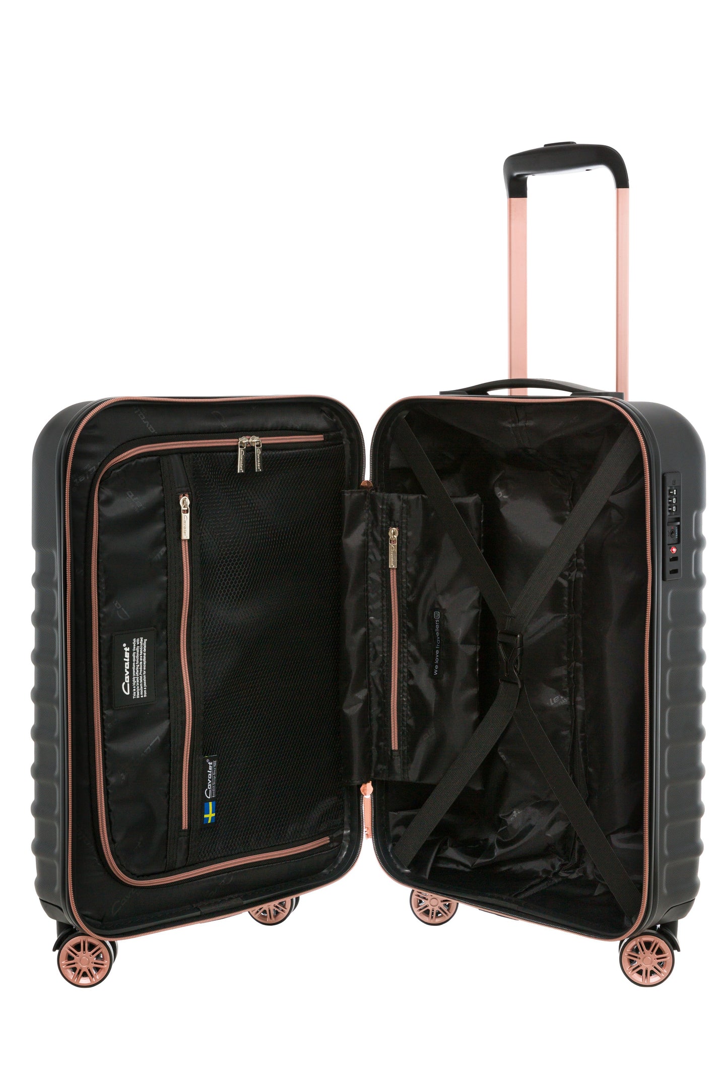 Cavalet Kabinväska Passadena 55 cm svart/rose