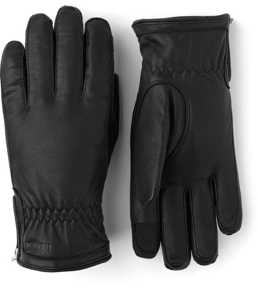 Hestra Skinnhandske unisex tjockfodrad svart
